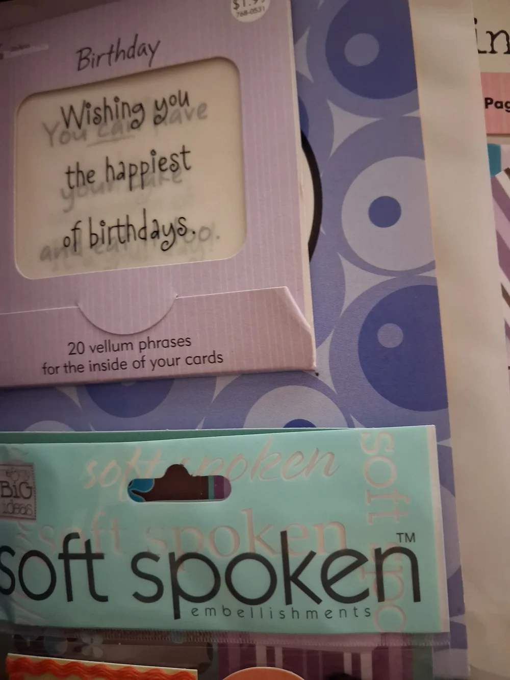Birthday Embellishments - Multi-Color Party Stickers